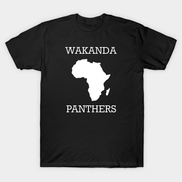 Wakanda Panthers T-Shirt by JevLavigne